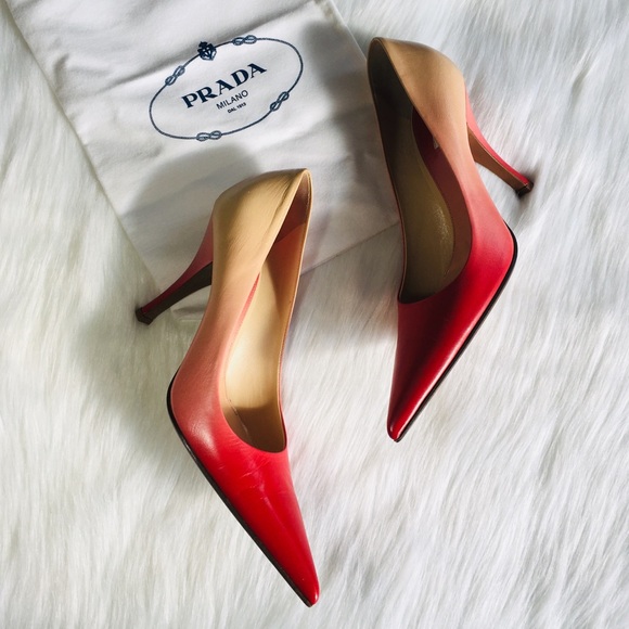 Prada Shoes - Prada Pumps Heels Stilettos Ombré Pointed Toe